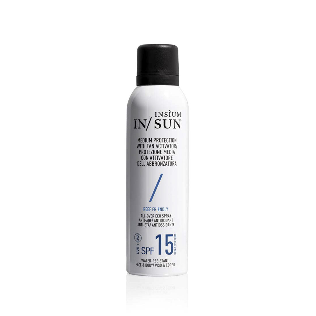 Protezione Media SPF15 con Attivatore dell'Abbronzatura